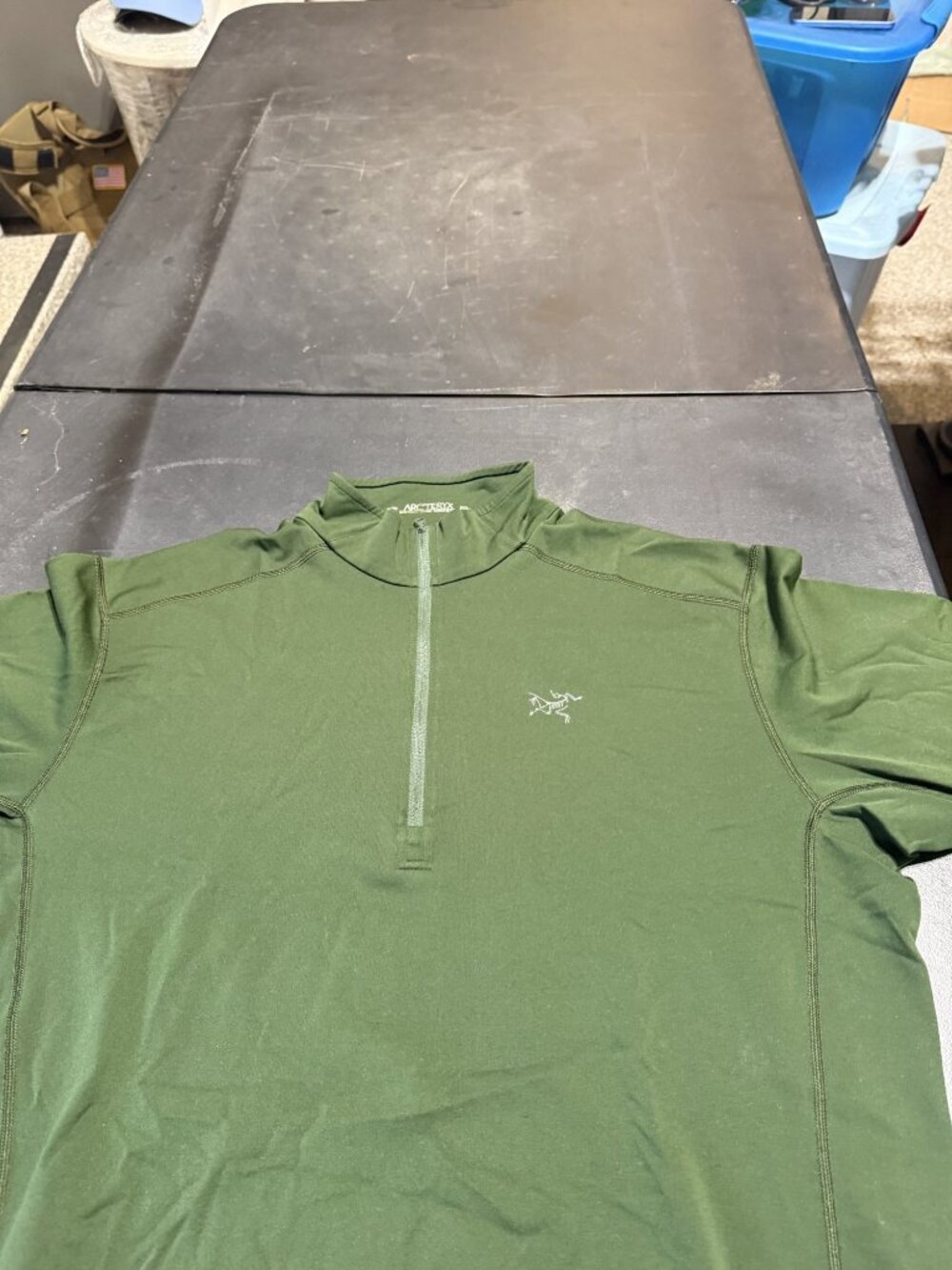 Arc'teryx Men's 1/4 Zip Pullover Olive Green Size XL